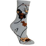 All Three Coats On Gray Socks