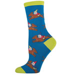 Gnomes Riding dachshunds Socks